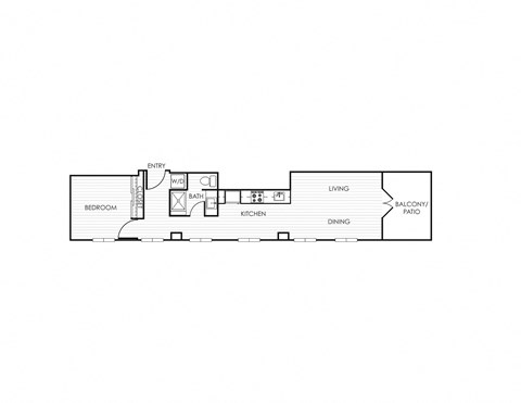 a line drawing of a floor plan of a home